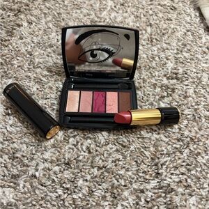 Lancome Eyeshadow Palette and Lipstick - Pink and Gold